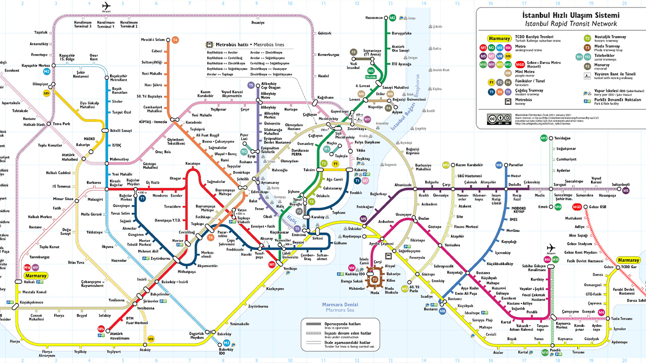 Metro Haritası İstanbul Pdf İndir