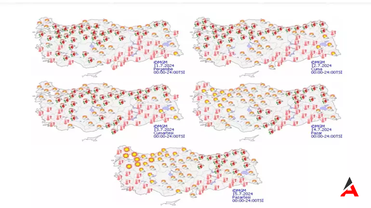 Meteoroloji Genel Müdürlüğü'nden Sağanak Yağış Uyarısı