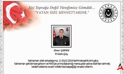 Şehit Uzman Çavuş Onur Çapan Kimdir? Nereli