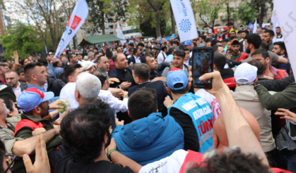 1 Mayıs Kutlamalarında Memleket Partililer İle CHP'liler Arasında Kavga! Polis Zor Ayırdı