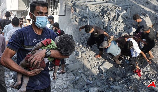 Gazze'de Kanlı Katliam İsrail Saldırıları 36. Günde Hız Kesmeden Devam Ediyor