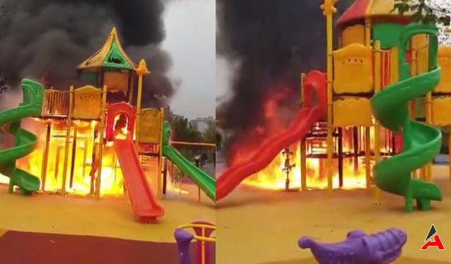Oyun Alanı Kül Oldu: Çocuk Parkında Büyük Yangın!