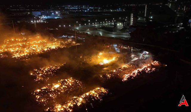 Söke'de Fabrika Yangını: Havadan Müdahale Yeniden Başladı