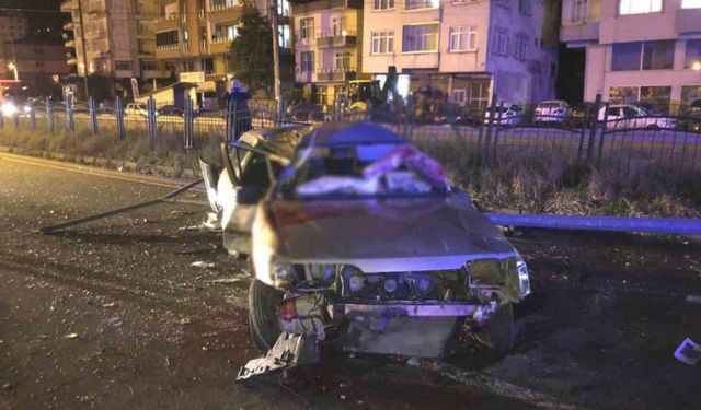 Rize’deki trafik kazasında 1 kişi hayatını kaybetti