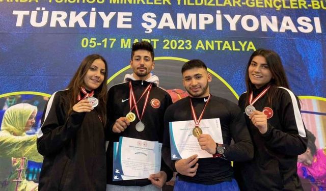 Türkiye Şampiyonasından 4 madalya ile döndüler