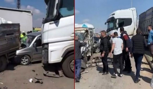 Gaziantep'te 8 Araç Zincirleme Trafik Kazasında Karıştı!