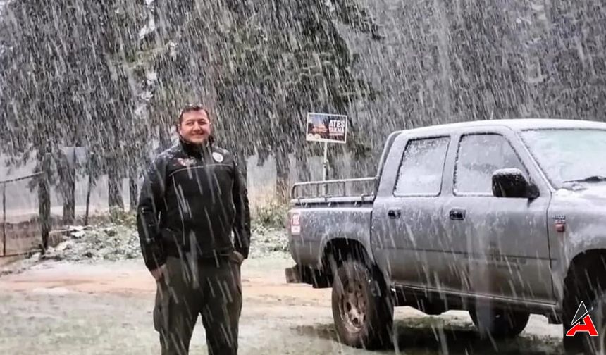 Zonguldak'ta Mevsimin İlk Kar Yağışı Başladı