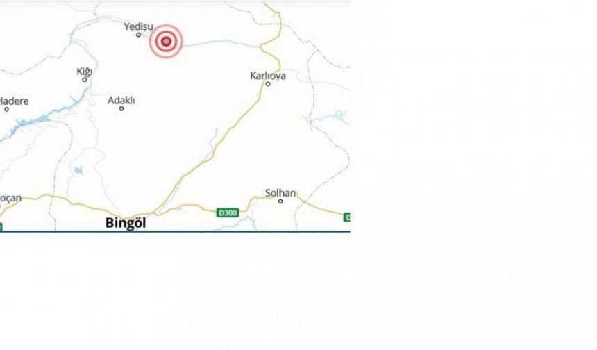 Bingöl’de 3.1 büyüklüğünde deprem meydana geldi