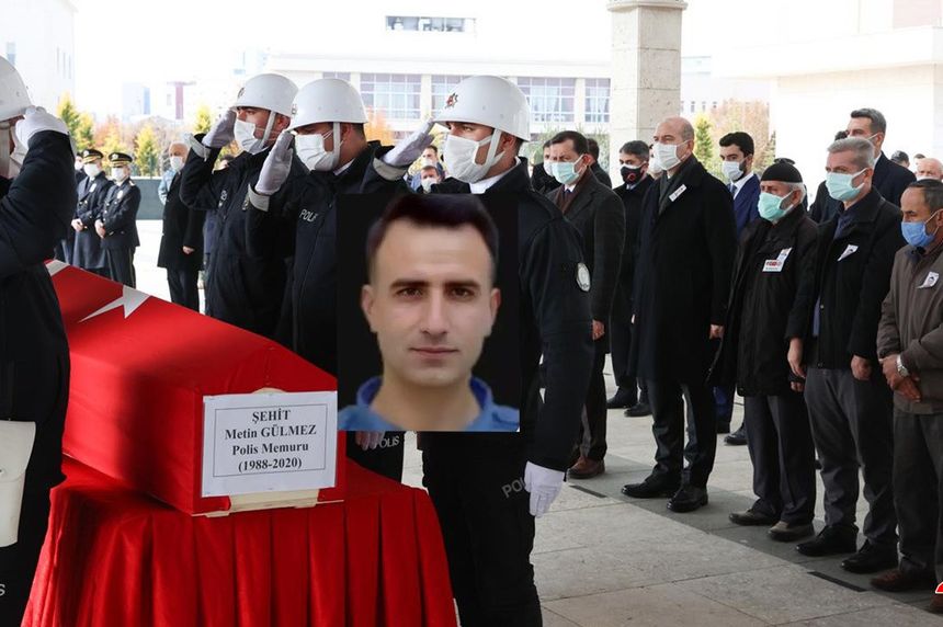 Görev Başında Şehit Olan Ankara'nın Kahraman Polisi, Hüzünlü Bir Törenle Son Yolculuğuna Uğurlandı